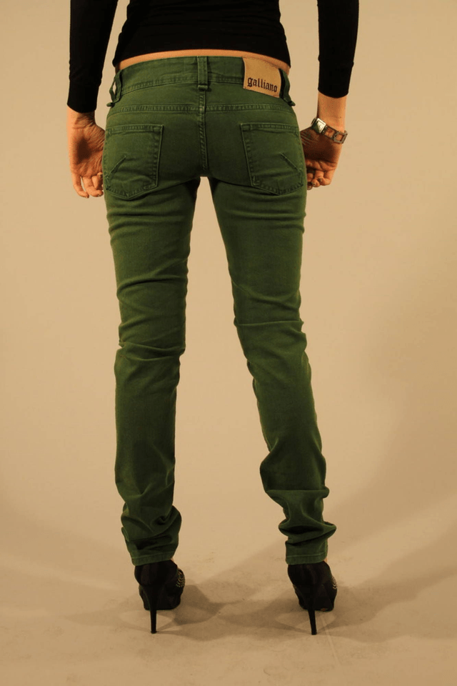 336JOHN GALLIANO JEANS DENIM DONNA VERDE