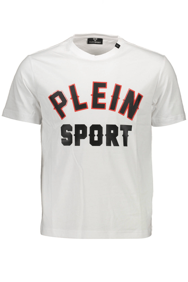 1246PLEIN SPORT T-SHIRT MANICHE CORTE UOMO BIANCO