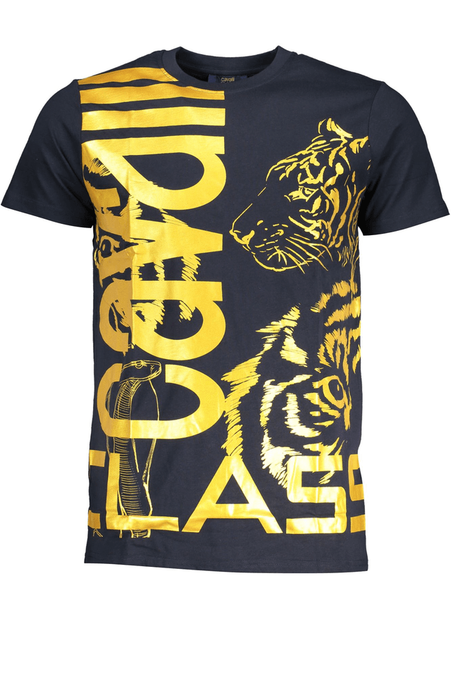 7811CAVALLI CLASS T-SHIRT MANICHE CORTE UOMO BLU