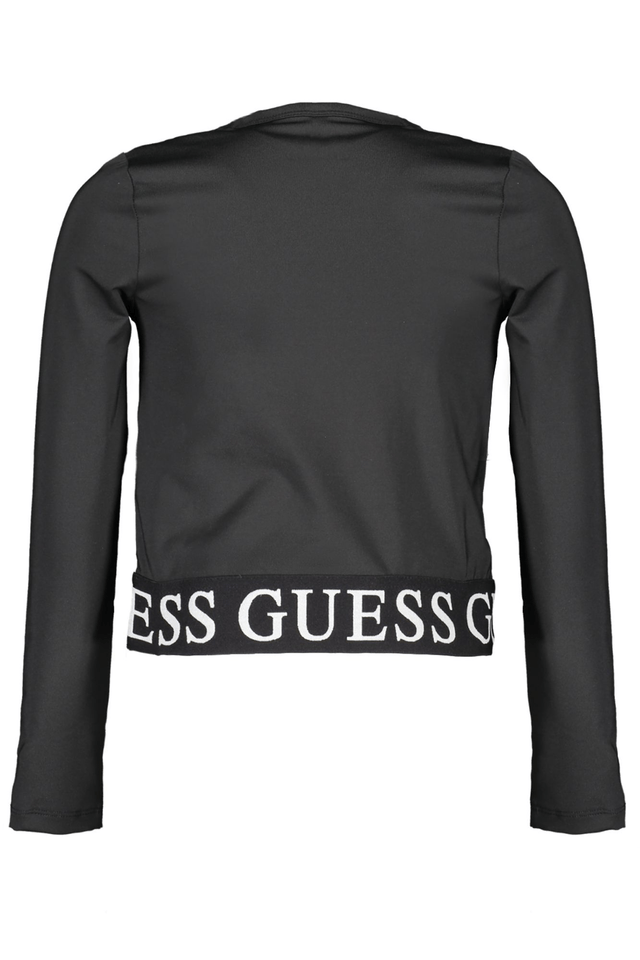 8113GUESS JEANS T-SHIRT MANICHE LUNGHE BAMBINA NERO