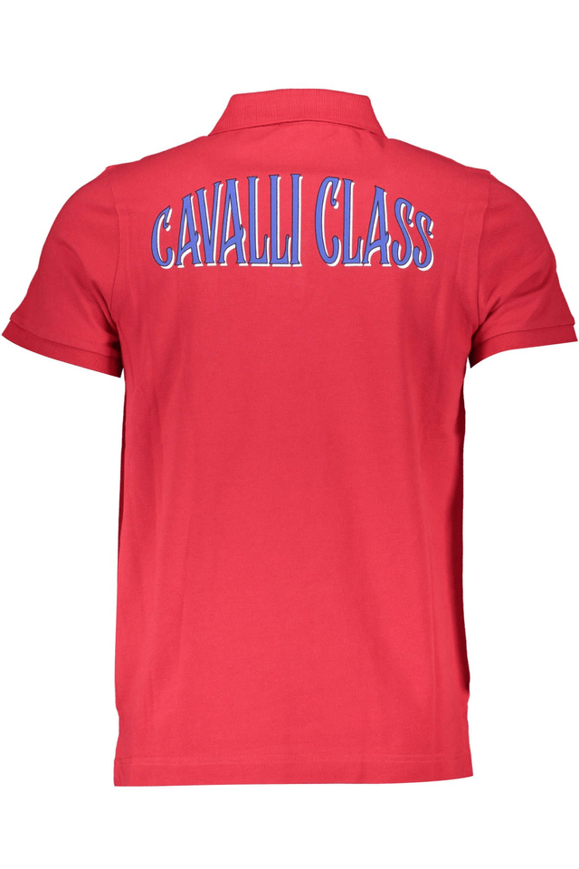 4147CAVALLI CLASS POLO MANICHE CORTE UOMO ROSSO