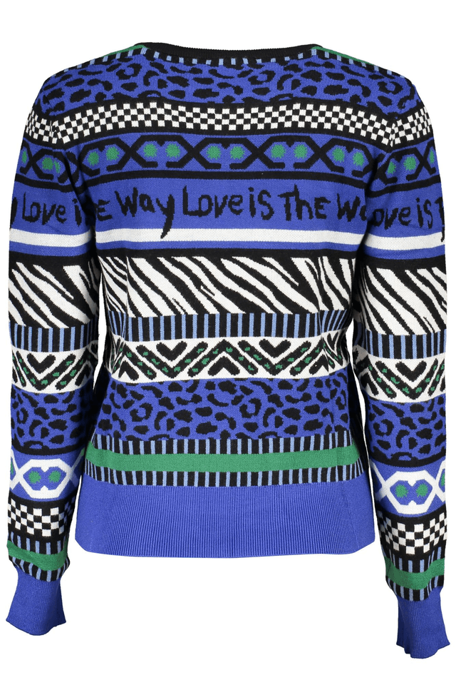 5520DESIGUAL MAGLIA DONNA BLU