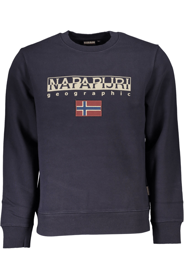 5729NAPAPIJRI FELPA SENZA ZIP UOMO BLU