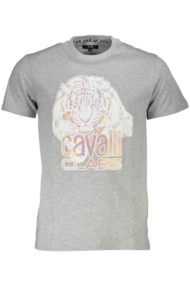 4522CAVALLI CLASS T-SHIRT MANICHE CORTE UOMO GRIGIO