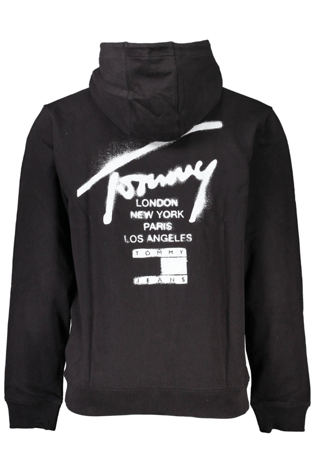 4728TOMMY HILFIGER FELPA CON ZIP UOMO NERO
