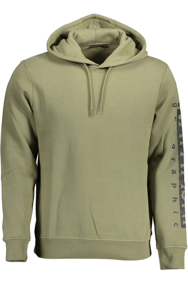 2118NAPAPIJRI FELPA SENZA ZIP UOMO VERDE
