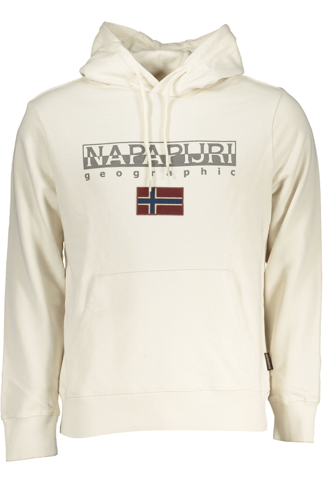 7693NAPAPIJRI FELPA SENZA ZIP UOMO BIANCO
