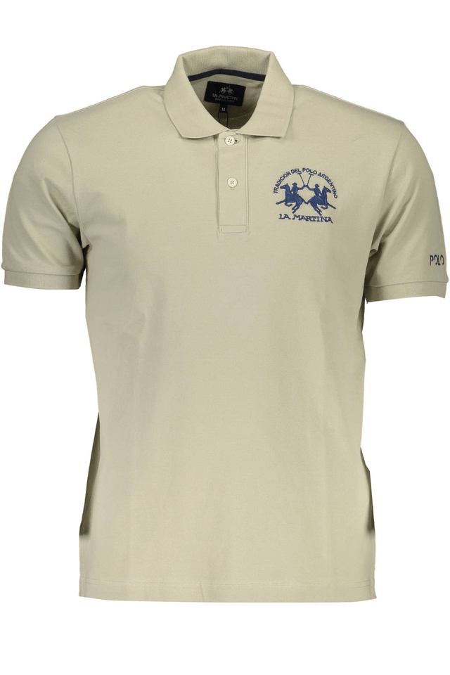 1803LA MARTINA POLO MANICHE CORTE UOMO VERDE