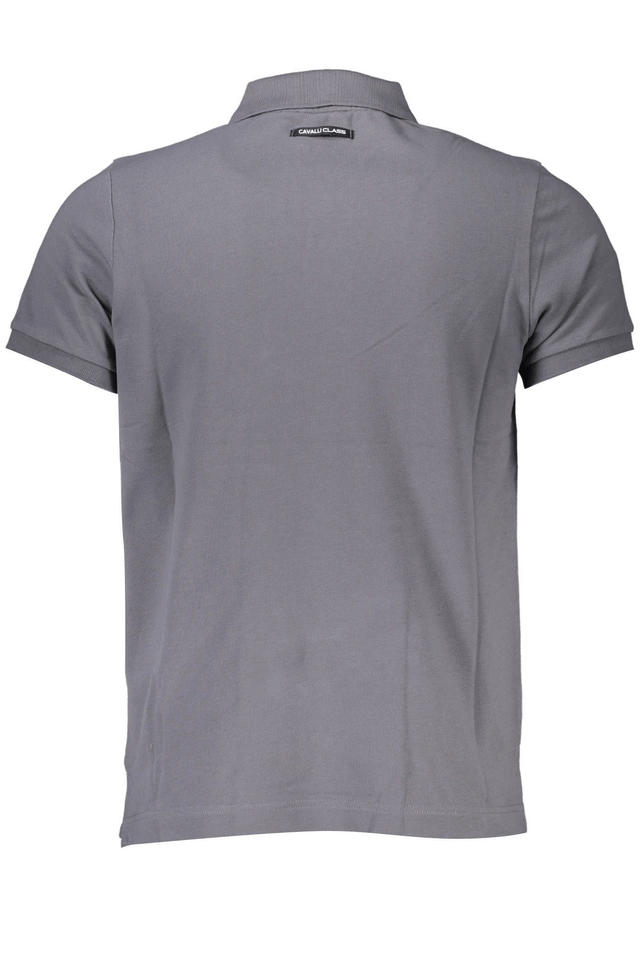 4156CAVALLI CLASS POLO MANICHE CORTE UOMO GRIGIO