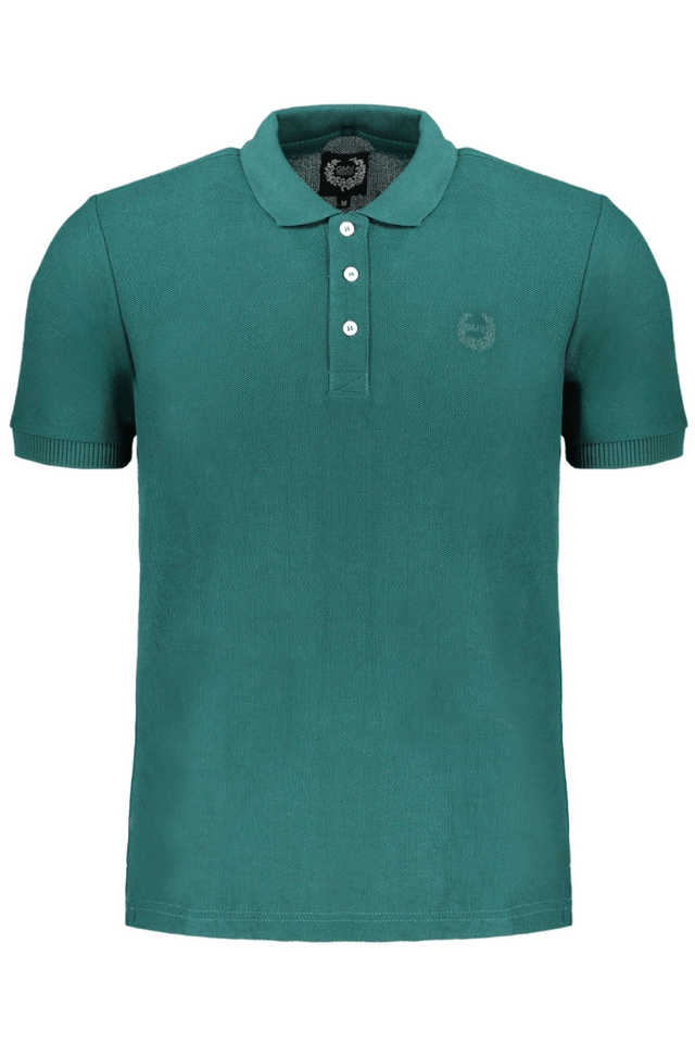 9669GIAN MARCO VENTURI POLO MANICHE CORTE UOMO VERDE