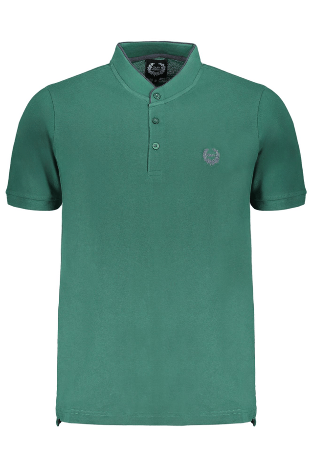 9645GIAN MARCO VENTURI POLO MANICHE CORTE UOMO VERDE