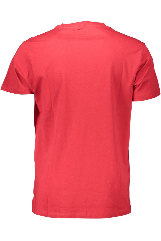 96GUESS JEANS T-SHIRT MANICHE CORTE UOMO ROSSO