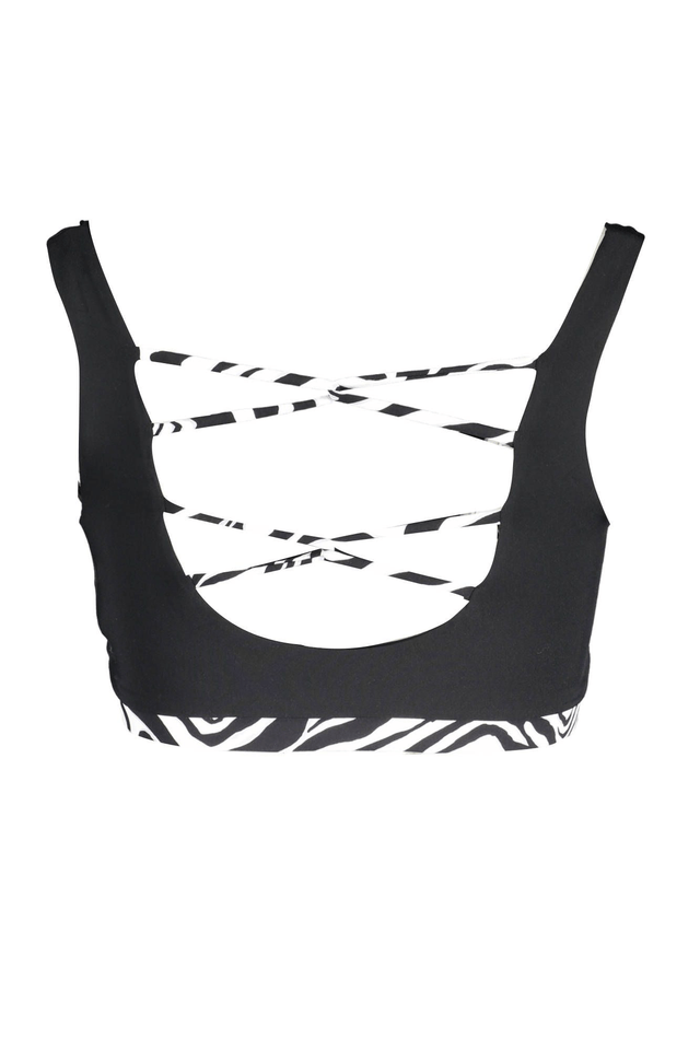 2921KARL LAGERFELD BEACHWEAR COSTUME PARTE SOPRA DONNA NERO