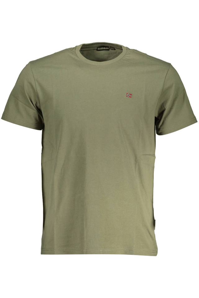 3450NAPAPIJRI T-SHIRT MANICHE CORTE UOMO VERDE