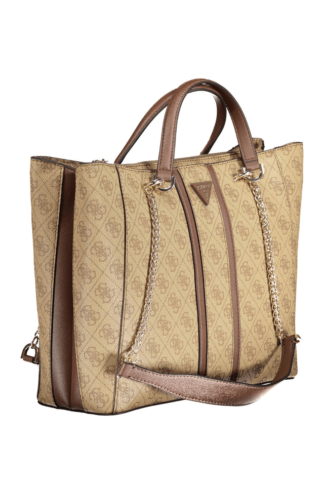 9679GUESS JEANS BORSA DONNA BEIGE