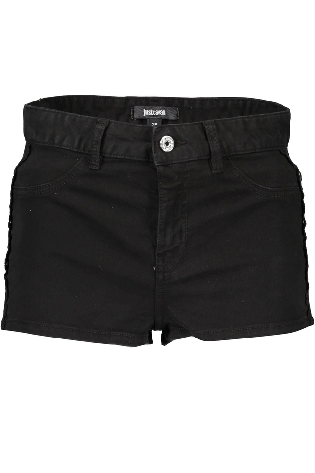 766JUST CAVALLI PANTALONE SHORT DONNA NERO