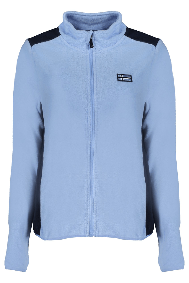 10132NORWAY 1963 FELPA CON ZIP DONNA AZZURRO