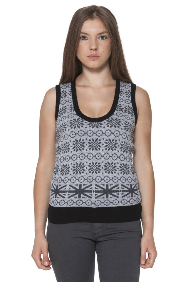 165FRED PERRY GILET DONNA GRIGIO