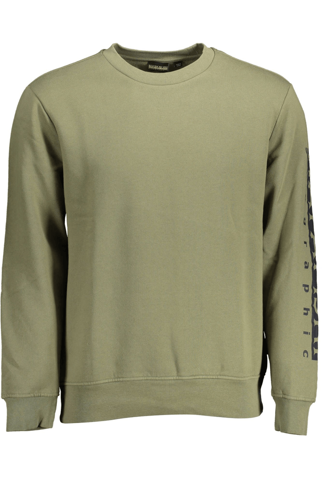 2120NAPAPIJRI FELPA SENZA ZIP UOMO VERDE