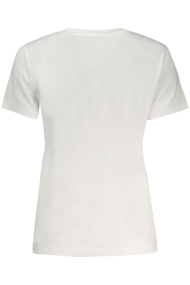 10577GUESS JEANS T-SHIRT MANICHE CORTE DONNA AZZURRO