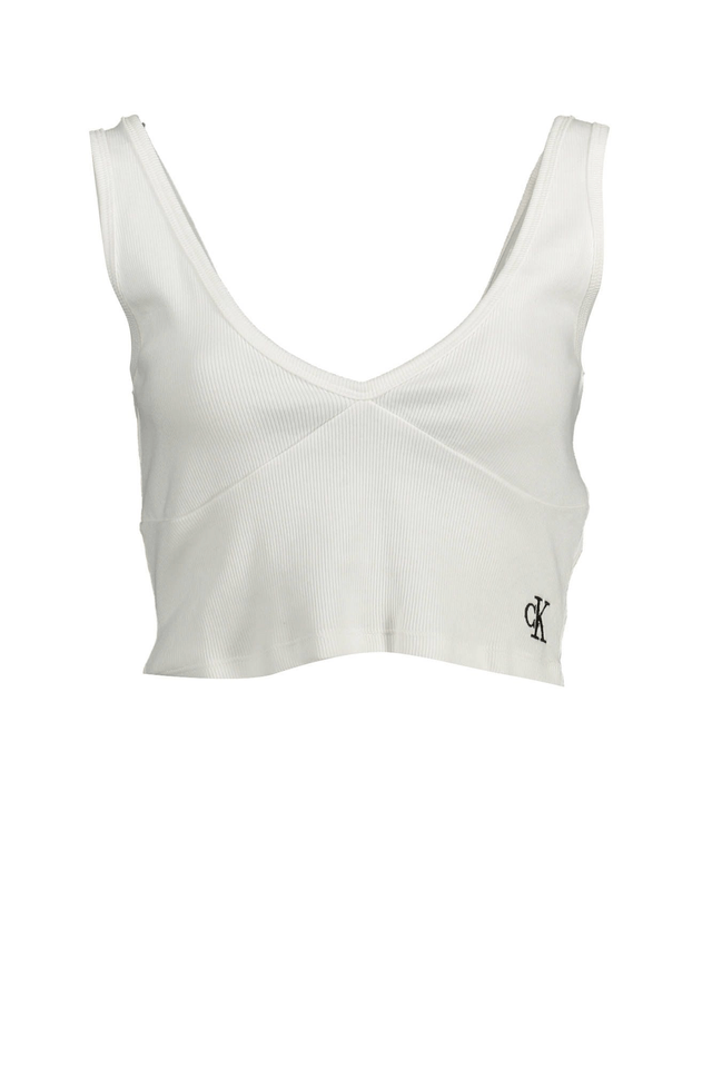 1504CALVIN KLEIN TOP DONNA BIANCO