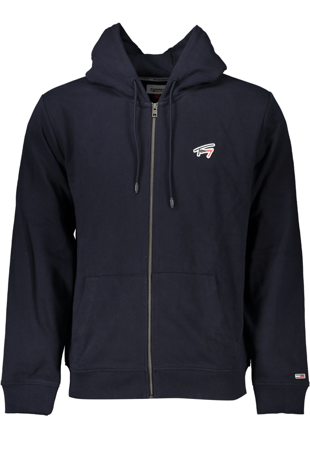 6960TOMMY HILFIGER FELPA CON ZIP UOMO BLU