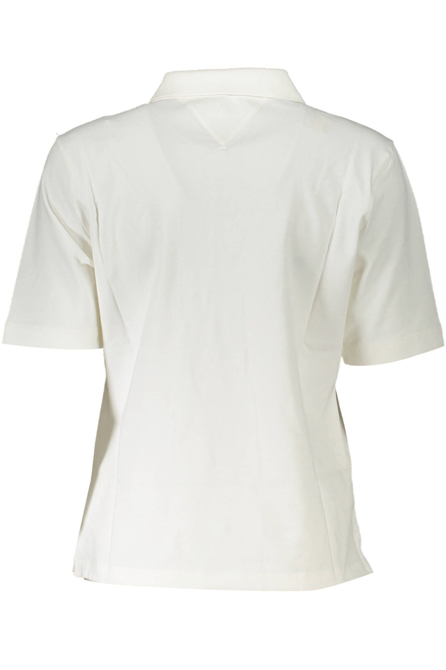 3114TOMMY HILFIGER POLO MANICHE CORTE DONNA BIANCO