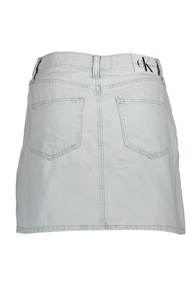 3177CALVIN KLEIN GONNA CORTA DONNA AZZURRO