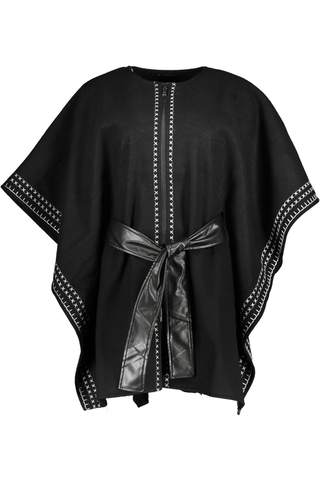 5558DESIGUAL PONCHO DONNA NERO