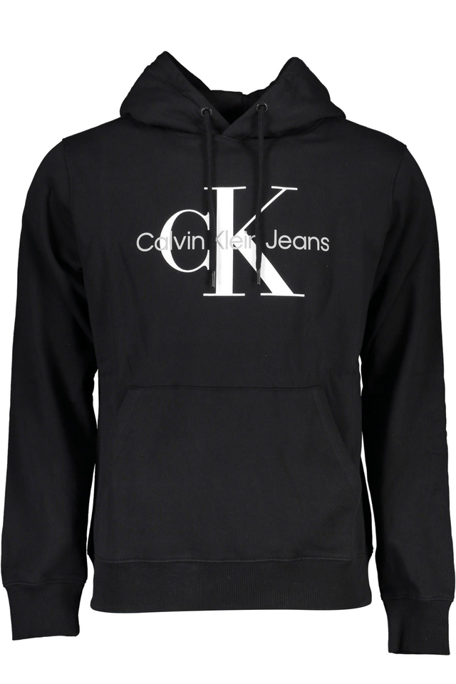 6393CALVIN KLEIN FELPA SENZA ZIP UOMO NERO