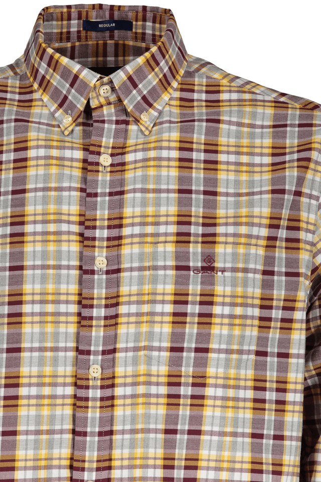 489GANT CAMICIA MANICHE LUNGHE UOMO VIOLA