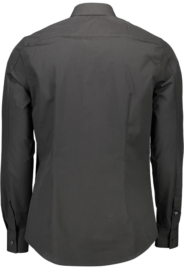 1254CALVIN KLEIN CAMICIA MANICHE LUNGHE UOMO NERO