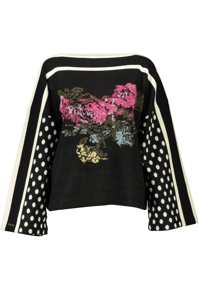 1076BLUGIRL MAGLIONE DONNA NERO