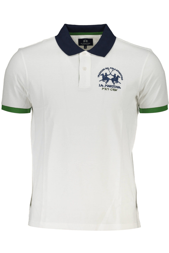 4231LA MARTINA POLO MANICHE CORTE UOMO BIANCO