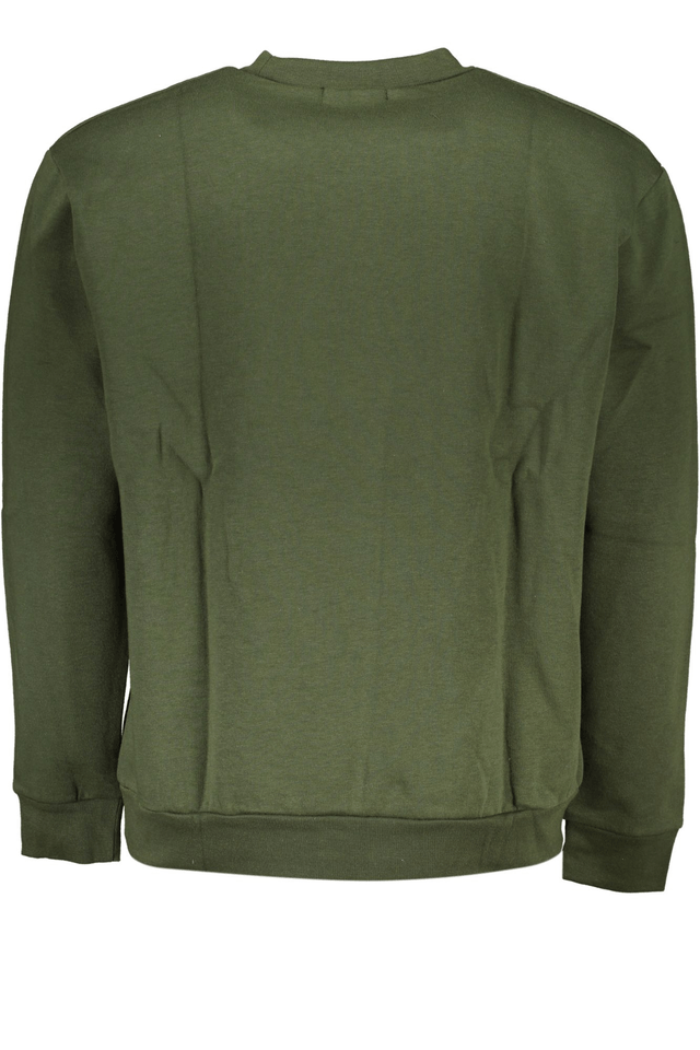 7961CAVALLI CLASS FELPA SENZA ZIP UOMO VERDE