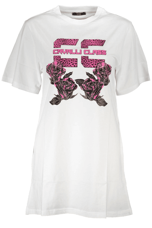 4079CAVALLI CLASS ABITO CORTO DONNA BIANCO