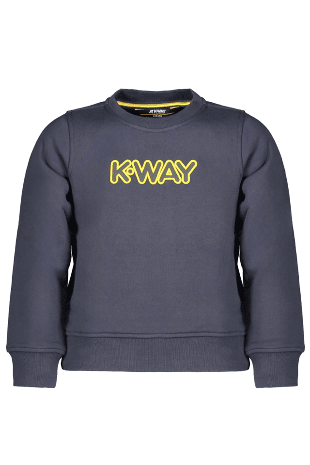 9084K-WAY FELPA SENZA ZIP BAMBINO BLU