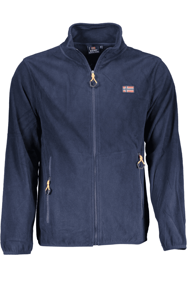 NORWAY 1963 FELPA CON ZIP UOMO BLU
