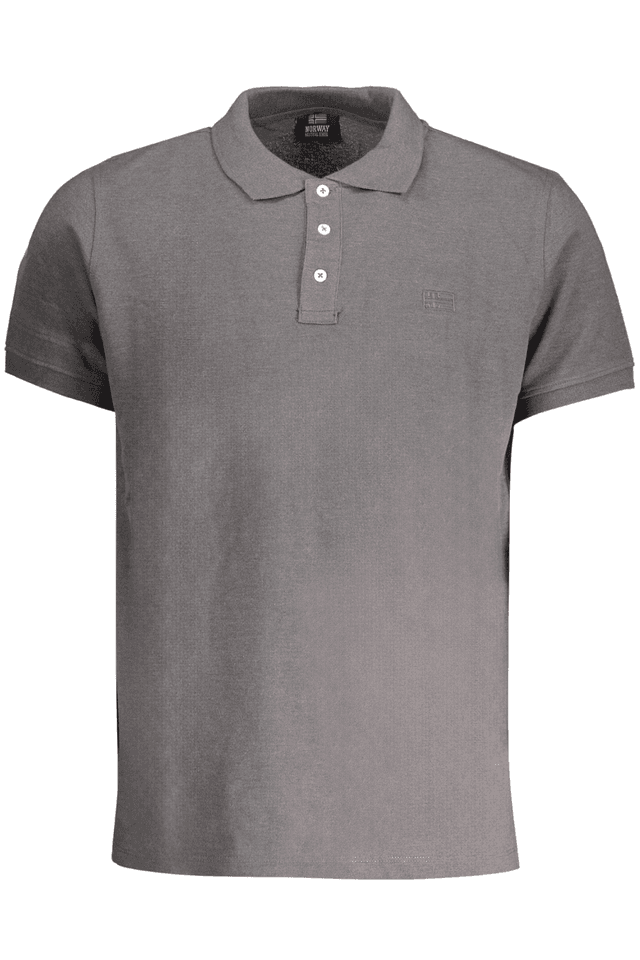 8954NORWAY 1963 POLO MANICHE CORTE UOMO GRIGIO