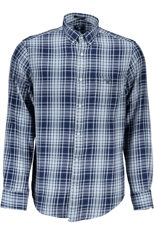 483GANT CAMICIA MANICHE LUNGHE UOMO BLU