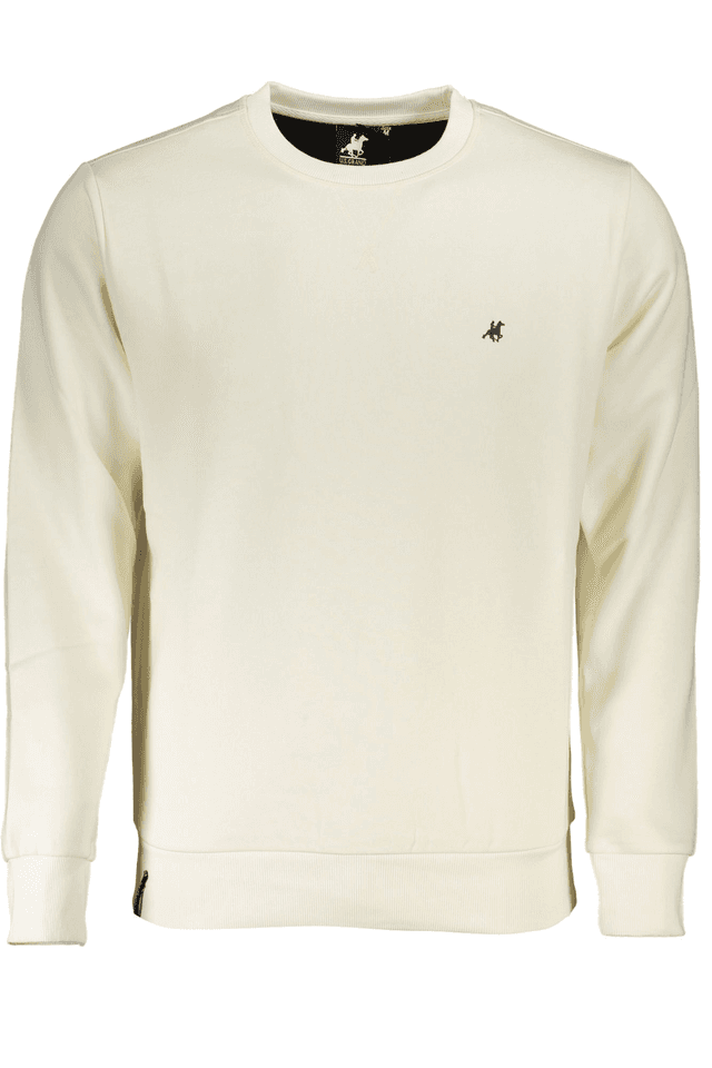 4854U.S. GRAND POLO FELPA SENZA ZIP UOMO BIANCO
