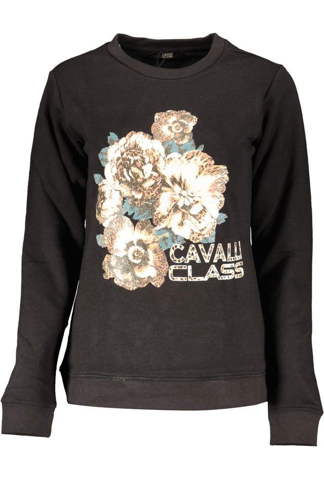 6760CAVALLI CLASS FELPA SENZA ZIP DONNA NERO