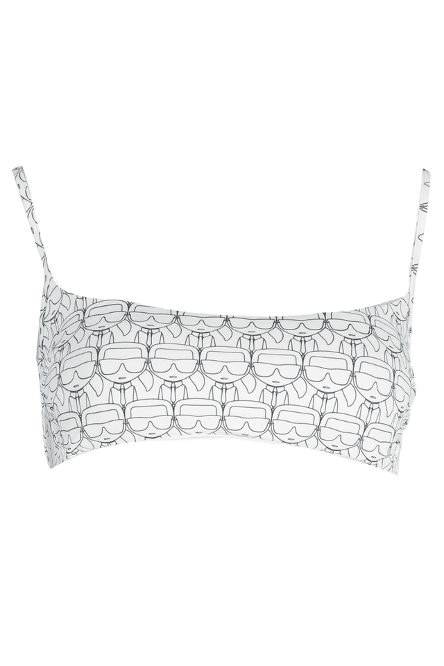 2930KARL LAGERFELD BEACHWEAR COSTUME PARTE SOPRA DONNA BIANCO
