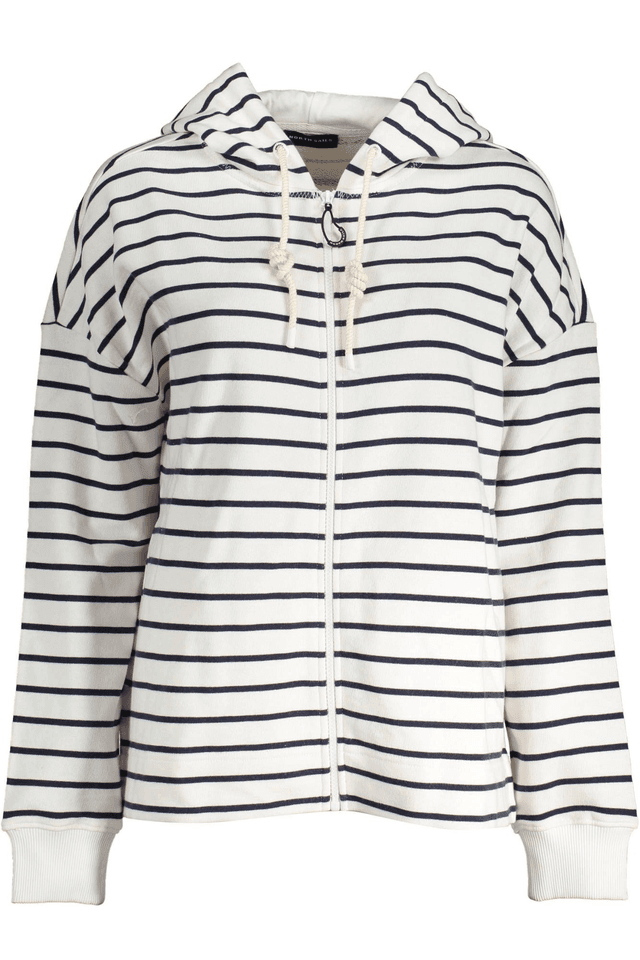 3615NORTH SAILS FELPA CON ZIP DONNA BIANCO