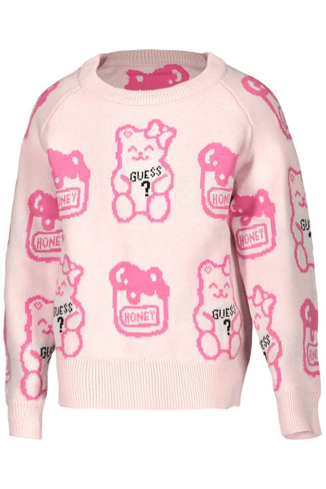 8125GUESS JEANS MAGLIA BAMBINA ROSA