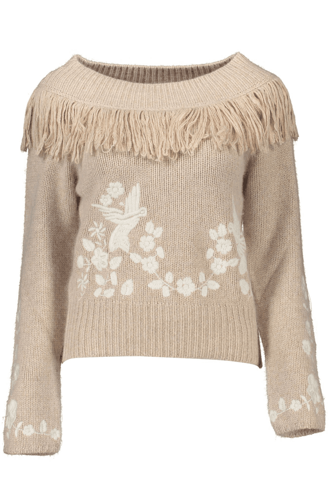 1085BLUGIRL MAGLIONE DONNA BEIGE