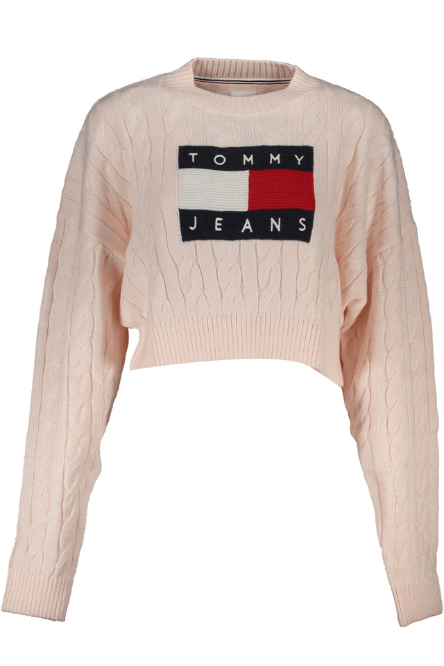 6509TOMMY HILFIGER MAGLIA DONNA ROSA