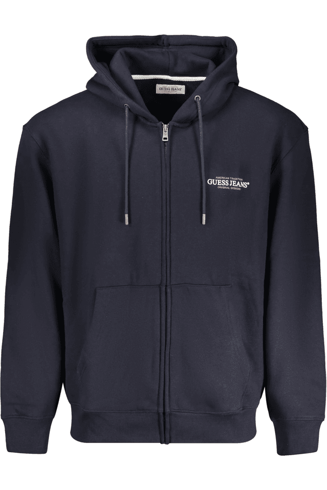 10327GUESS JEANS FELPA CON ZIP UOMO BLU