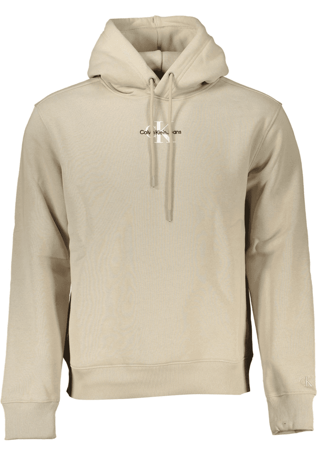 7069CALVIN KLEIN FELPA SENZA ZIP UOMO BEIGE