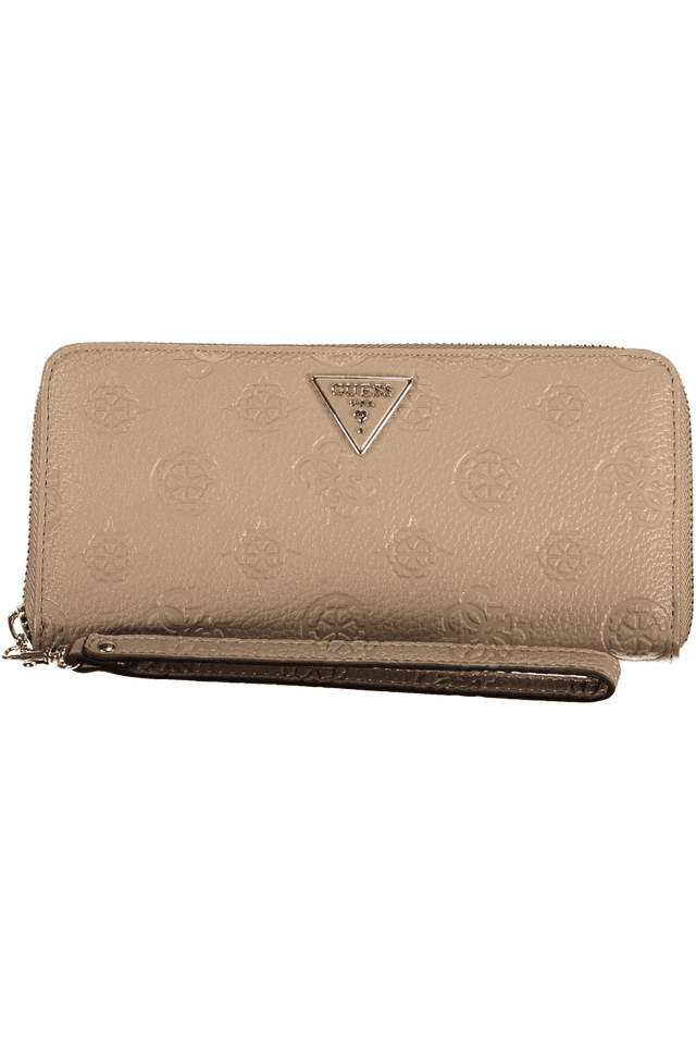 10465GUESS JEANS PORTAFOGLIO DONNA BEIGE